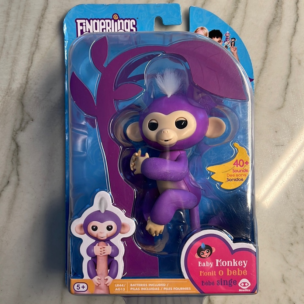 Fingerlings friendship @ your fingertips Baby Monkey in purple